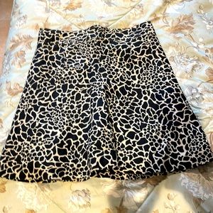 A line Merona cheetah print  skirt, mid length.